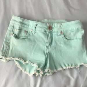 Mint shorts
